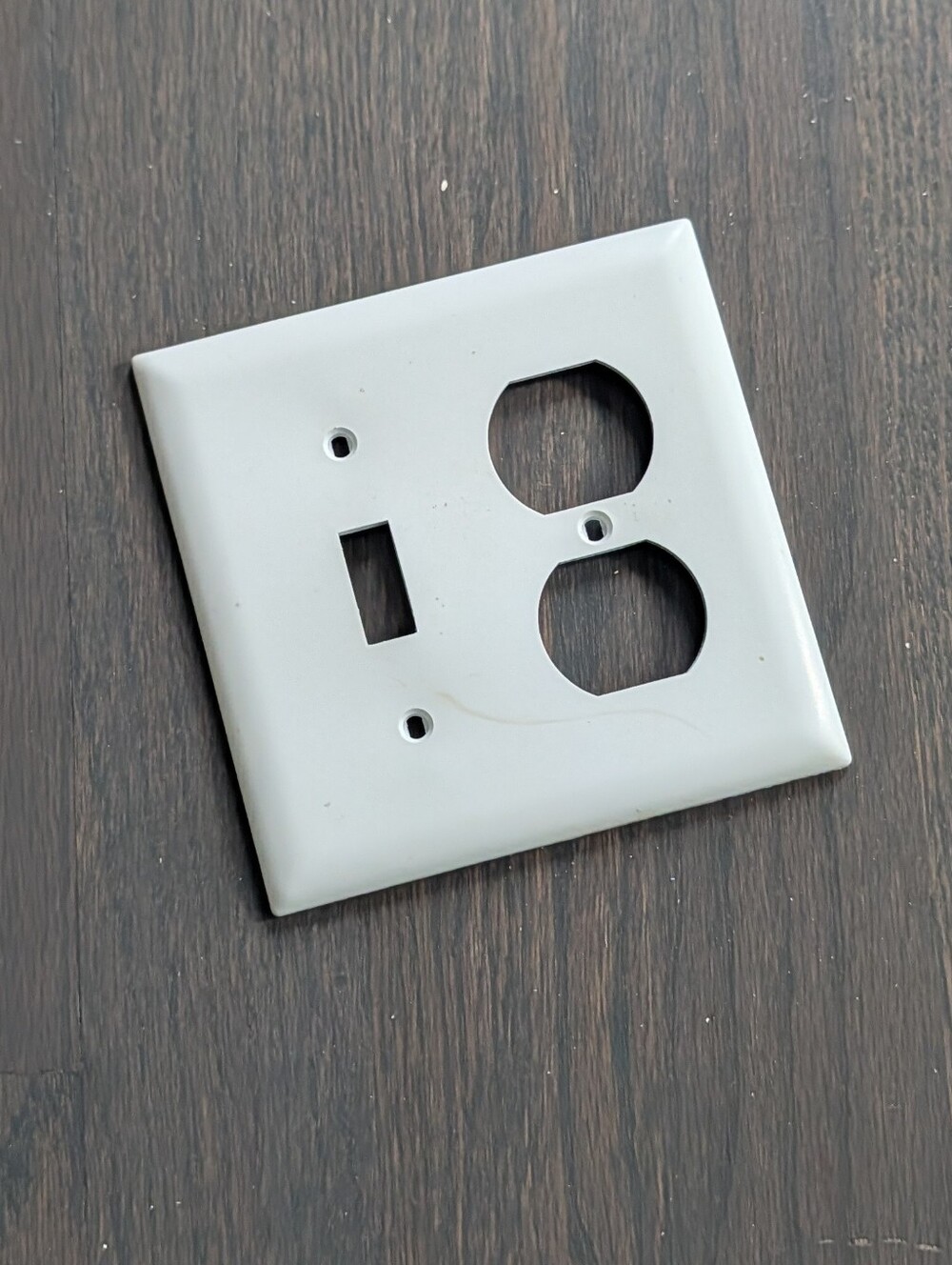 2-Gang Combination Wall Plate (1 Toggle / 1 Duplex Outlet)